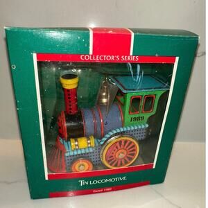 NEW 1989 Tin Locomotive #8 Hallmark Keepsake Ornament by Hallmark